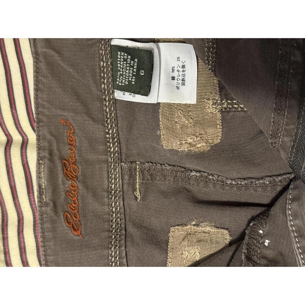 Eddie Bauer Brown Capri Pants with Contrast Stitching - Picture 2 of 9